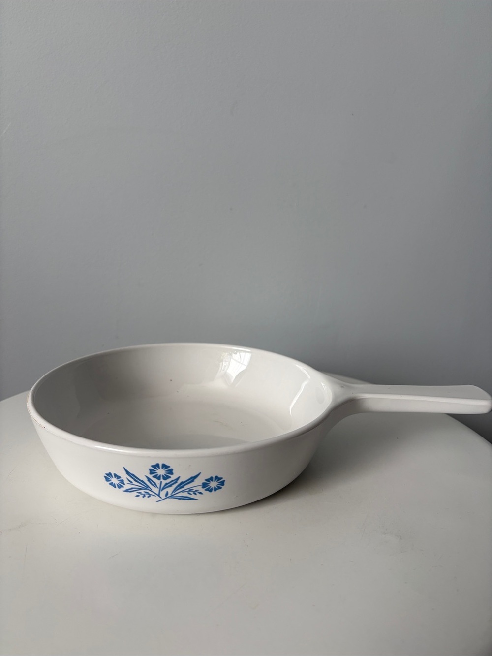 Corningware Skillet-Vintage- Cornflower Pattern